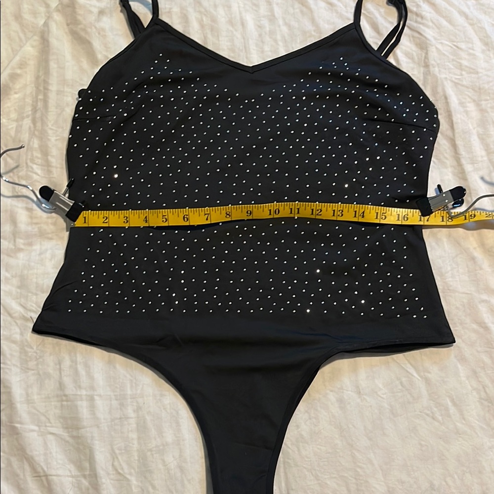 Black Studded Women’s Bodysuit - Picture 4 of 6